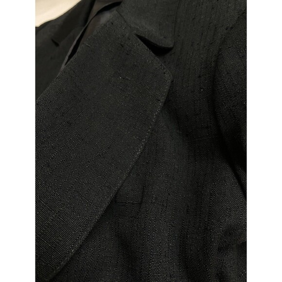 Sag Harbor Womens Petite Size 10 Black 2 Button Career Professional - Picture 2 of 6
